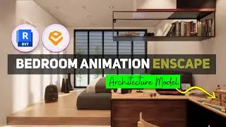 Enscape 3D Bedroom Animation | Revit + Enscape 3D