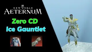 Streamers React to 0 Cooldown Ice Gauntlet Build ❄ | New World Aeternum