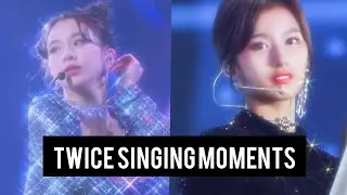 TWICE singing moments