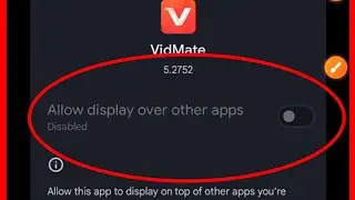 Allow display over other apps disabled problem solve
