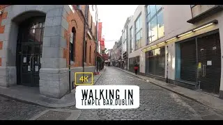 Walking in Temple Bar, Dublin | Ha Penny bridge | Lockdown |Ireland🇮🇪| 2020  Watch in HD