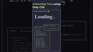 Animated Text using only CSS 