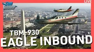 Formation TBMs do the D.C. River Visual // MSFS