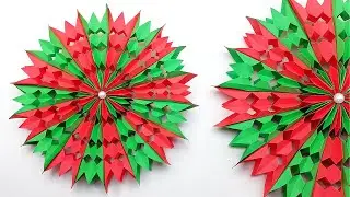 How to Make 3D Paper Christmas Snowflakes For Decoration🎄 DIY Christmas Crafts | Easy Paper Crafts