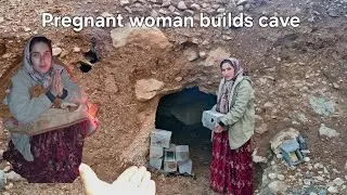 Pregnant Woman Works Tirelessly to Build Cave for Her Baby