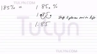 converting from a percent greater than 100 into a mixed number in simplest form
