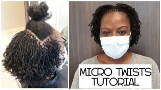 How to install Micro mini twists for starter locs on 4c natural hair (2020)!