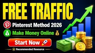 How to Get Free Website Traffic from Pinterest 2026 | Make Money Online (Beginner Guide)