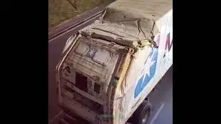 Truck crushes container under bridge in South Africa!