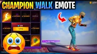 Special Emote Walk Like Champion 🥳 | The MVP Step New Champion Emote 🤑 #shorts #short