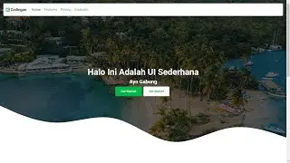 Membuat UI Sederhana dan Get Waves || UI MDB MDBootstrap HTML CSS