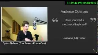 ThatSnazzyiPhoneGuy Using a Mechanical Keyboard