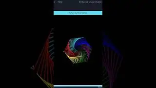 Spiral web in python #python #pythongraphics #shorts