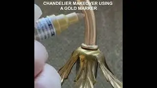 Easy Chandelier Makeover Using a Marker #shorts