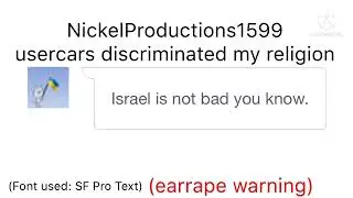 @NickelProductions1599  look at this Islam discriminator!!!