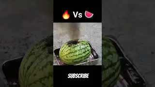 Lava vs Watermelon #satisfying Experiment New experiment