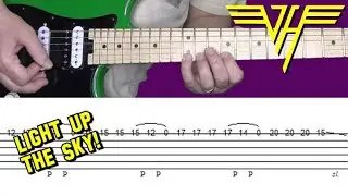 Van Halen - Light Up the Sky - Guitar Solo Lesson, with Tabs!