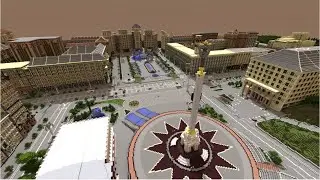 Maidan Nezalezhnosti (Kiev, Ukraine) in Minecraft || Майдан Независимости в Майнкрафте