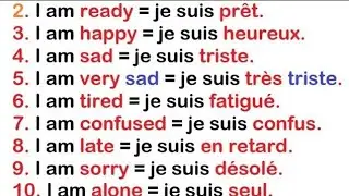 Phrases simples pour apprendre l'anglais facilement |✪✪easy sentences to learn french 🌿