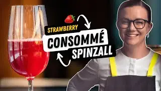 How to make STRAWBERRY consommé with Spinzall culinary CENTRIFUGE