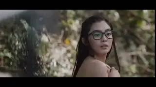 asian girl has diarrhea and poops in the woods