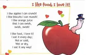 I like apples🍎🍎, I can crunch. 🎵SONG🎵. Spotlight 3, Module 3. p. 48. С переводом
