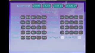 EZ Settings Menu Widget - Unreal Engine Demo
