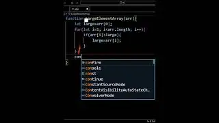 Find Largest Element in Array in JavaScript | JS Shorts | Function and Loop | JavaScript Tips