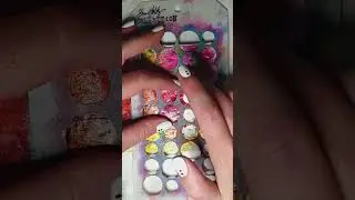 Mini Art Journal Page to test making #shorts and play with my #dinawakleymedia #glosssprays