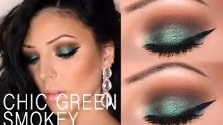 Chic Green Smokey Eye Look