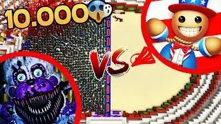 АРМИЯ 10.000 АНТИСТРЕСС БАДИ ПРОТИВ ФРЕДДИ ФНАФ 7 СПАСТИ НУБА Kick the Buddy ТРОЛЛИНГ FNAF MINECRAFT