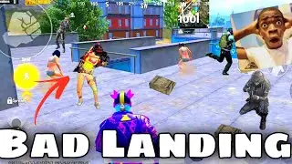PUBG MOBILE |NON STOP RUSH | BAD LANDING 🤯