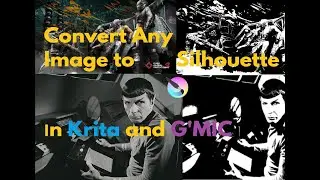 How to Convert Any Image to Black and White Vector Silhouette in Krita and G'MIC