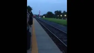 Amtrak Pere Marquette leaves Holland Michigan 6/9/13 part2.