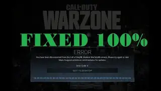 Error Code : 4 FIX 100% CoD Warzone