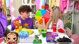 RAINBOW ASMR MUKBANG | COLOR FOOD CHALLENGE | Kika Kim VS Danilis Boom