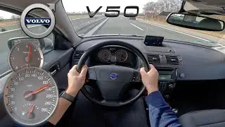 2004 Volvo V50 (136Hp) POV Test Drive on the Autobahn (NO SPEED LIMIT)