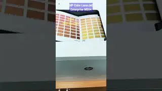 Print RGB Samples - máy in HP Color LaserJet Enterprise M554 #shorts