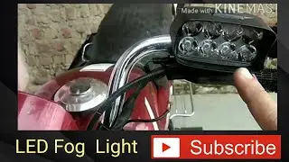 How to install led fog light on the bike