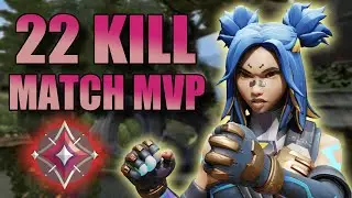 22 ELIMS! MVP! IMMORTAL/DIAMOND NEON RANKED VALORANT GAMEPLAY [Full Match VOD]
