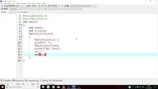 Alphabet Triangle Program In C