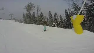 Буковель 2018 сноубординг (Bukovel snowboarding)