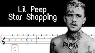 Star shopping - Lil Peep || Easy Guitar Tabs