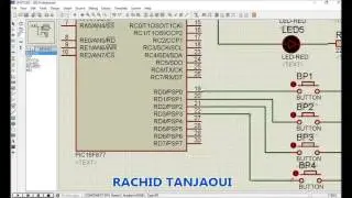 TUTO ISIS PIC 16F877 LEDS CONTROL