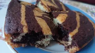 Вкуснейший пирог. Манник как зебра 🦓. Без яиц 💯