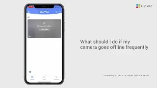 What should I do if my camera goes offline frequently