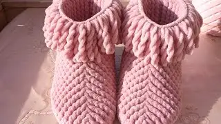 Tasseled Velvet Slipper Boots Making 36_37 Number 