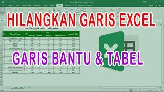 Cara Menghilangkan Garis di Excel | Tutorial Excel Hapus Garis Bantu & Tabel