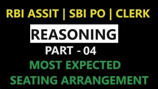 Seating Arrangement Reasoning Tricks | SBI PO Preparation In Telugu | Part-4