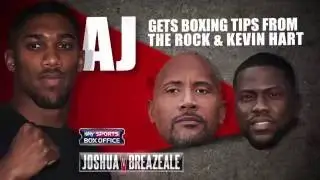 Kevin Hart & The Rock give tips to AJ ahead of his title defence, 25th June, Sky Sports Box Office